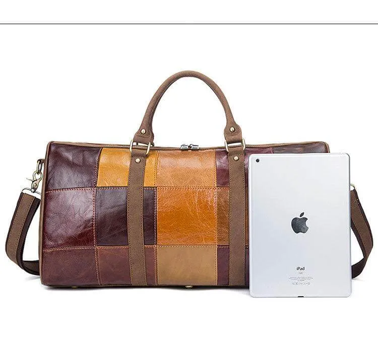 Genuine Leather Vintage High Capacity Travel Bag