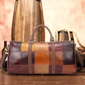 Genuine Leather Vintage High Capacity Travel Bag