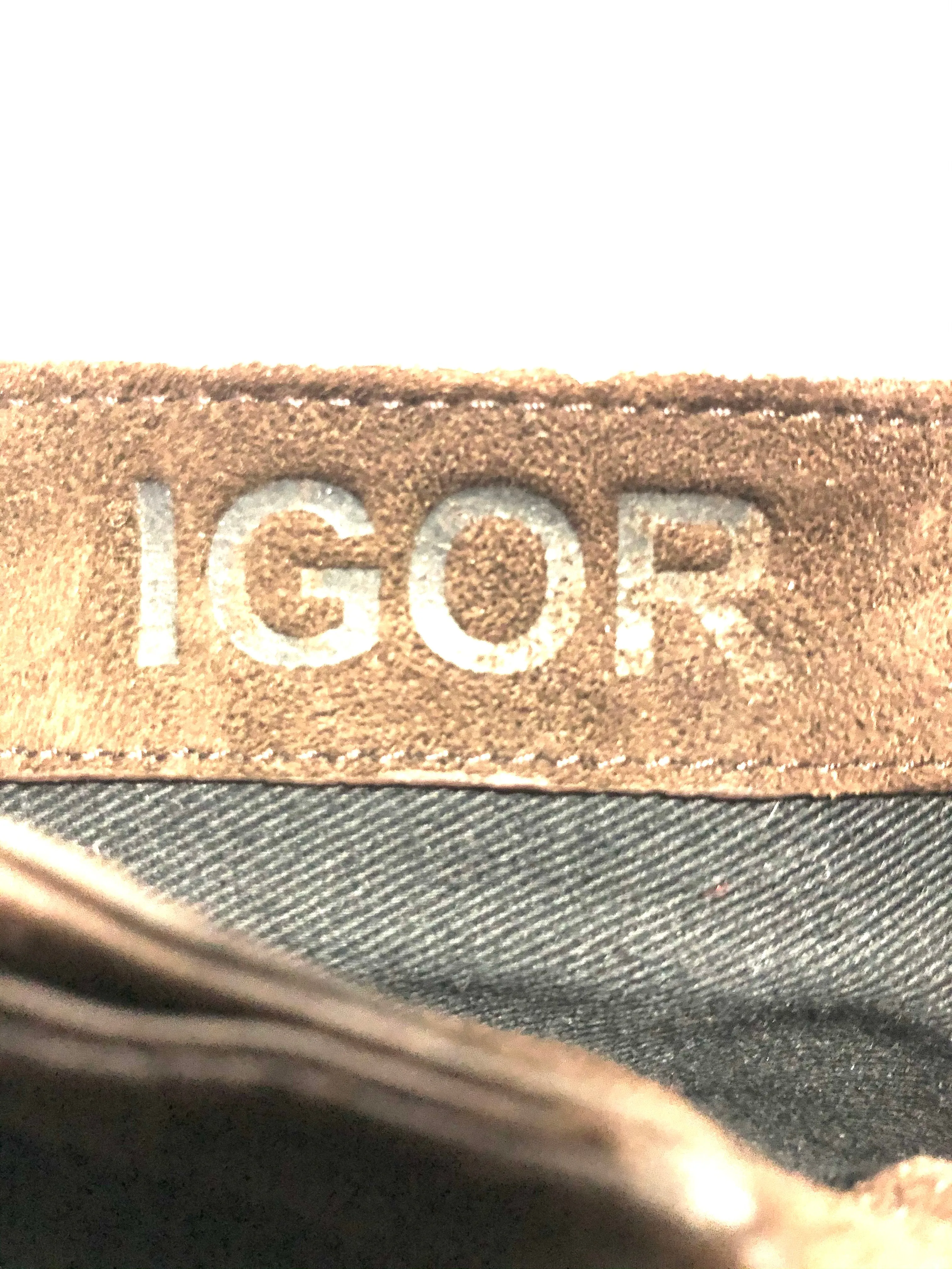 Igor Goatskin Leather Shoulder Bag - Crossbody Bag - Messenger Bag