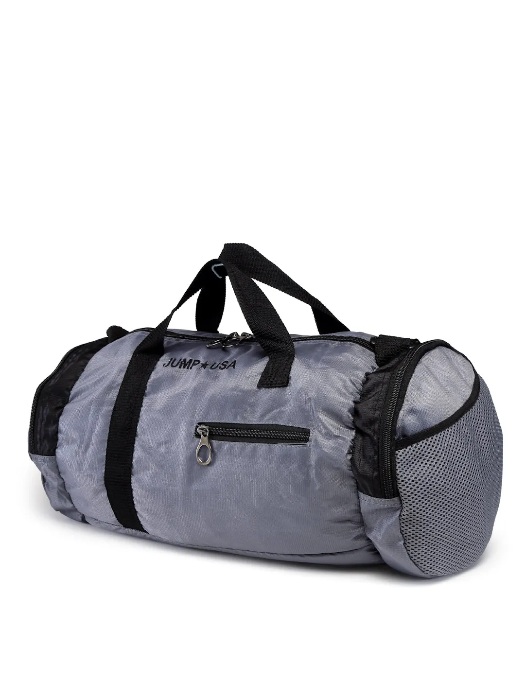 JUMP USA Unisex Grey Black Solid Training Duffel Bag