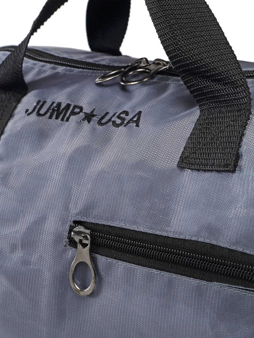 JUMP USA Unisex Grey Black Solid Training Duffel Bag