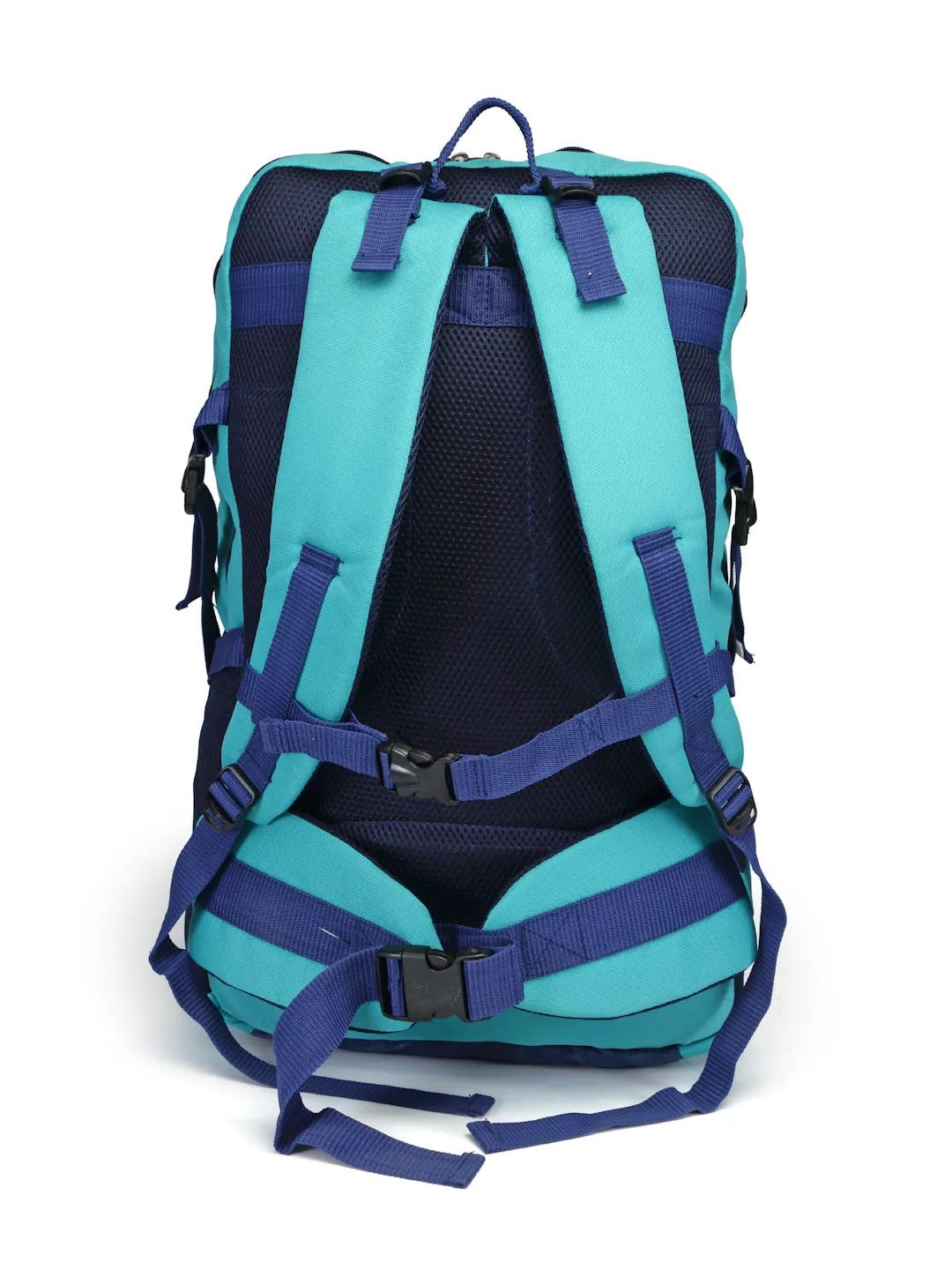 JUMP USA Unisex Sea Green & Blue Travel Brand Logo Rucksack