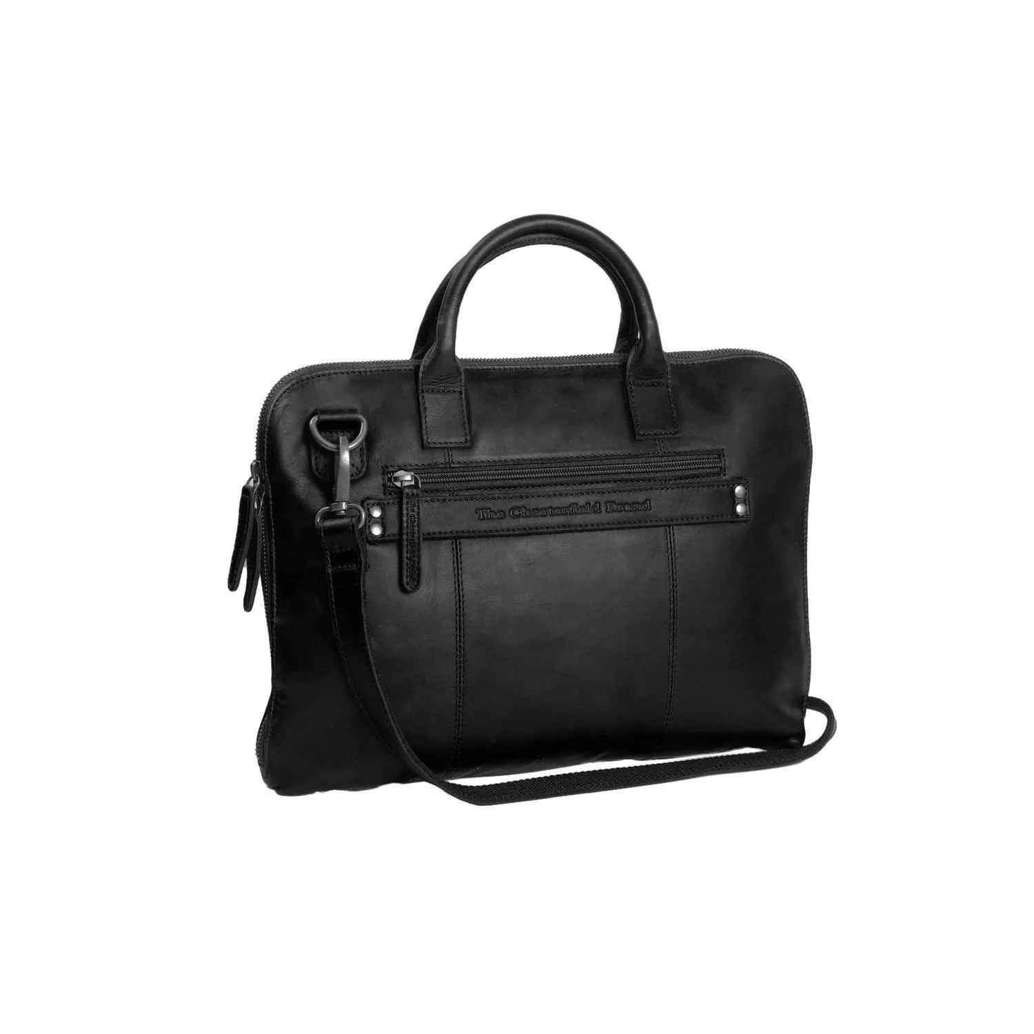 Leather Laptopbag Black Harvey