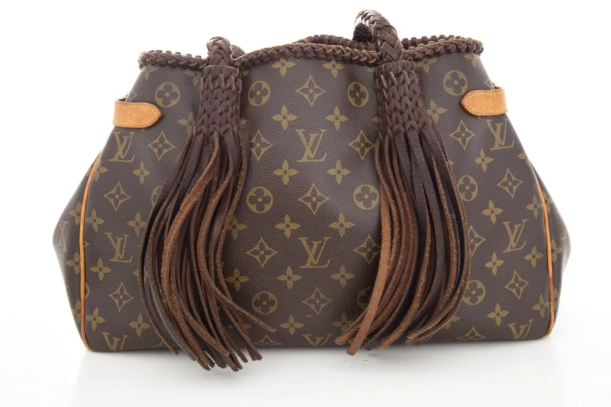 Louis Vuitton Brown Canvas Monogram Revamped Fringe Handbag