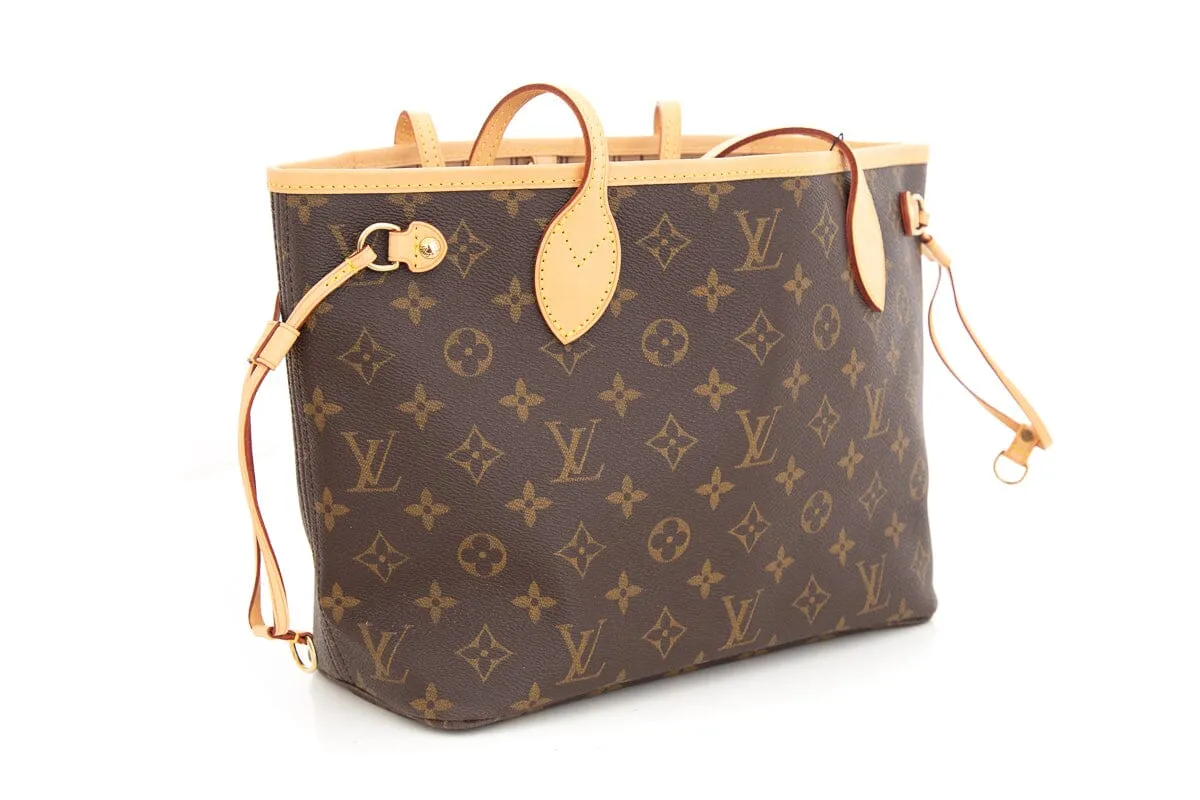 Louis Vuitton Brown Coated Canvas Neverfull PM Tote