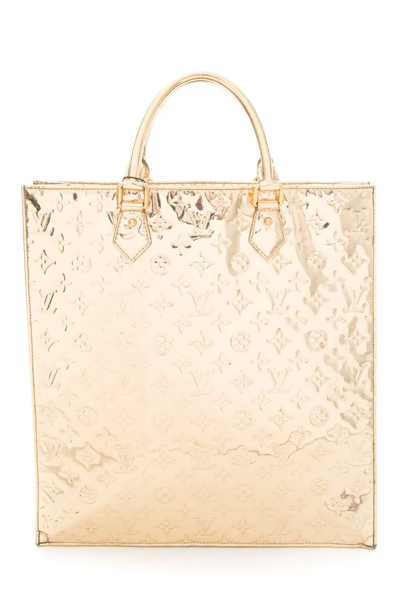 Louis Vuitton Gold Monogram Mirror PVC Top Handle Tote