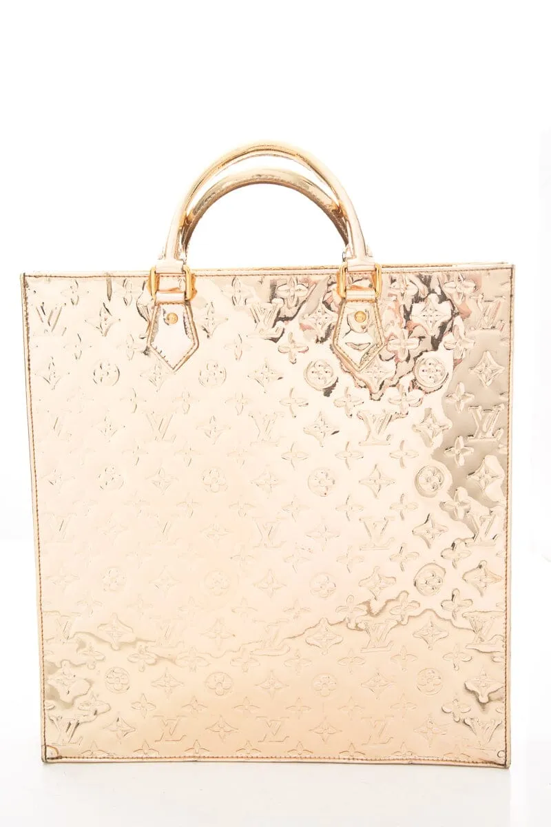 Louis Vuitton Gold Monogram Mirror PVC Top Handle Tote