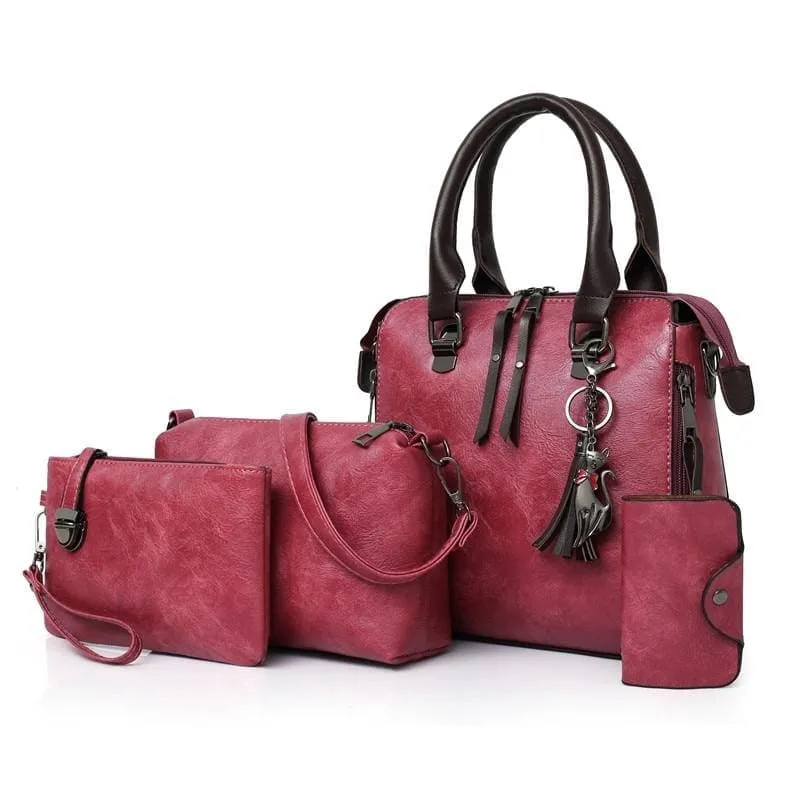 Luxury Leather Bag Set