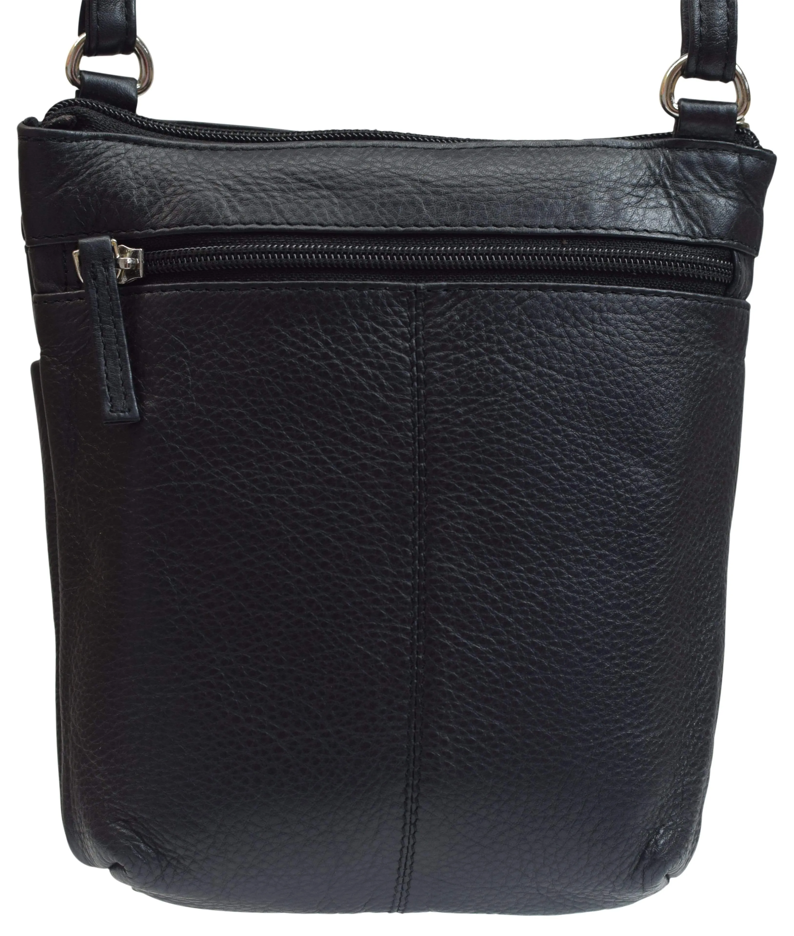 Luxury Womens Zipper Purse Handbag Genuine Leather Ladies Crossbody Shoulder Bag