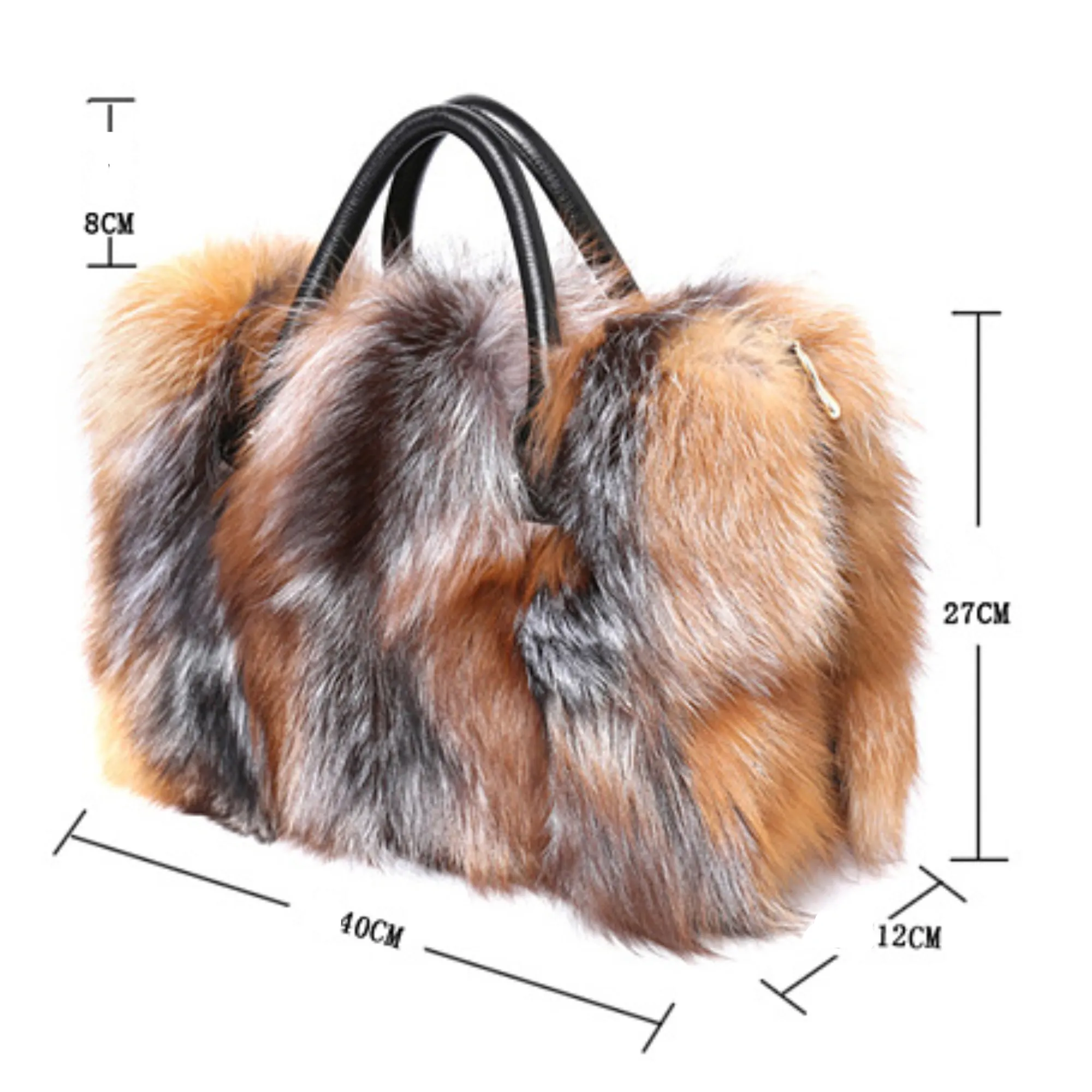 Pre Order:  Genuine Fur Leather Bag