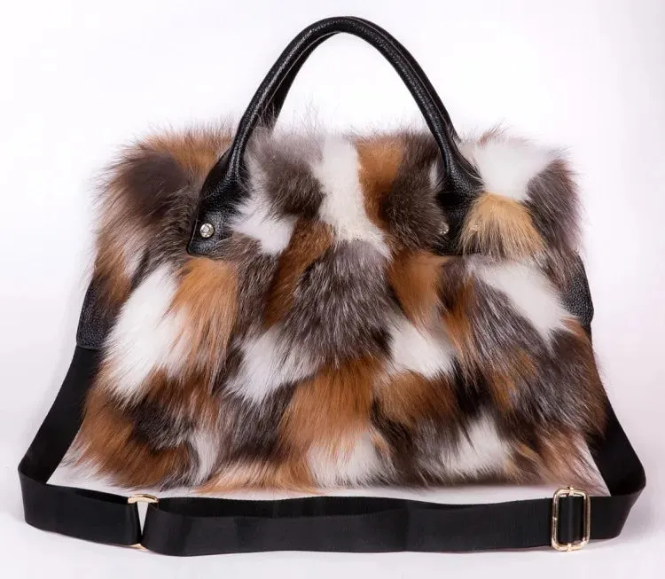 Pre Order:  Genuine Fur Leather Bag