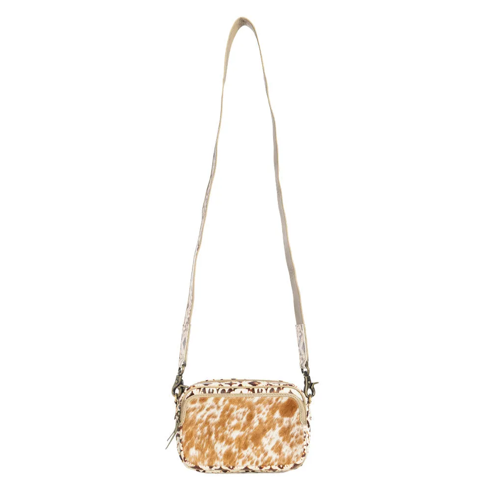 Tilla's Mine Trail Shoulder Bag in Caramel & Brown